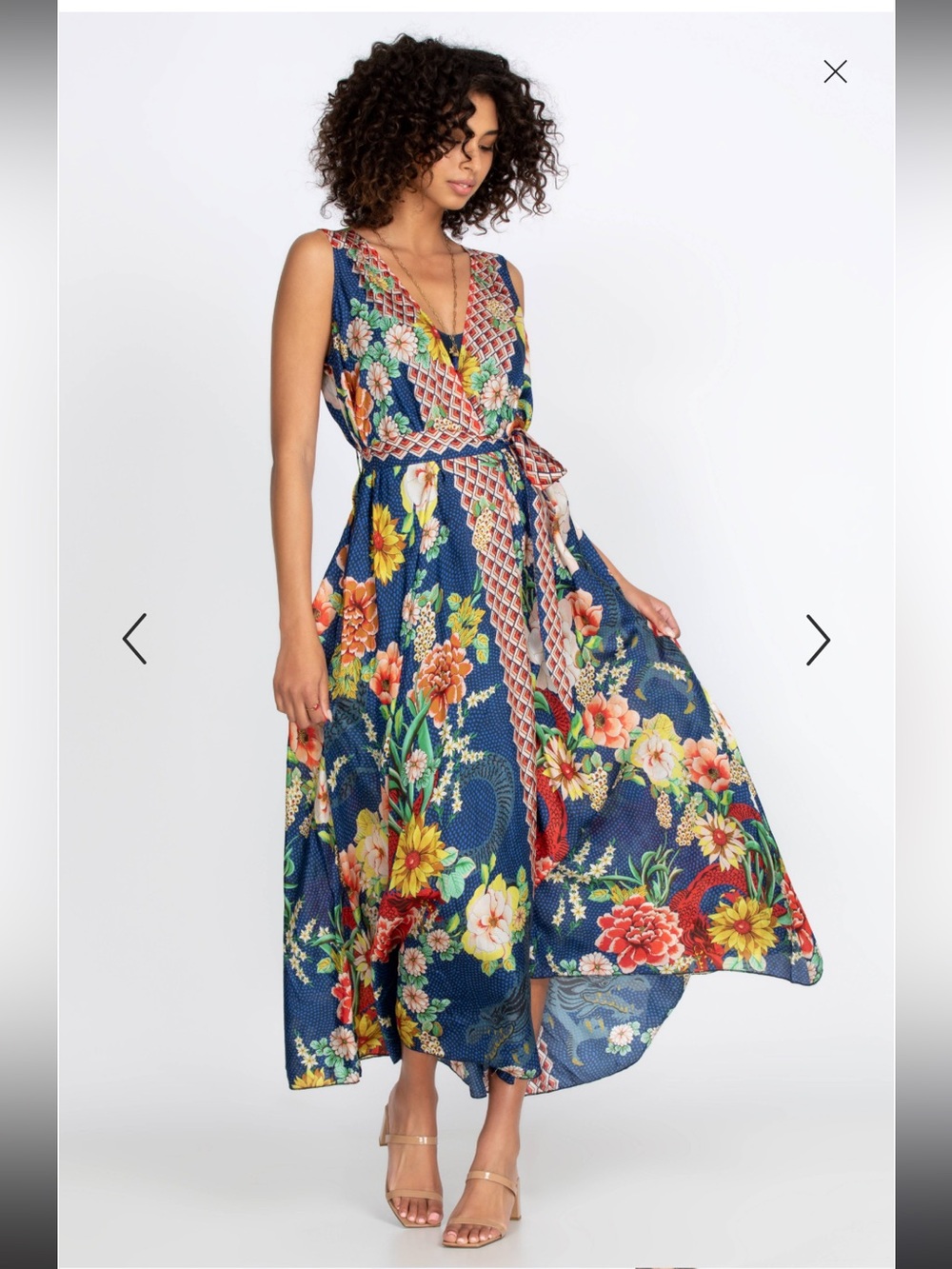 Johnny Was Dragonia Adelia Slip Dress Size S
